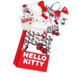 Hello Kitty Red Showbag S4 w/ Backpack/Drink Bottle/Headband/Stationery Set