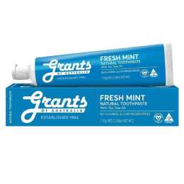 Grants Natural Toothpaste Fresh Mint Fluoride Free 110g