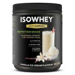 Isowhey GLP-1 Support Nutrition Shake Vanilla Ice Cream 480g