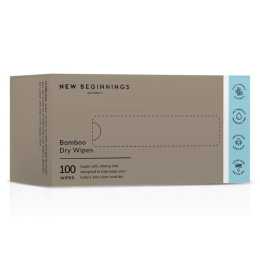 New Beginnings Bamboo Dry Wipes 100 Pieces