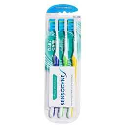 Sensodyne Daily Care Soft Toothbrush for Sensitive Teeth 3 Brushes