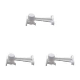 3x 2pc Dreambaby Door Catch Child/Baby/Toddler Proof Door Safety Stopper White