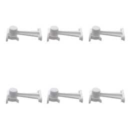 6x 2pc Dreambaby Door Catch Child/Baby/Toddler Proof Door Safety Stopper White