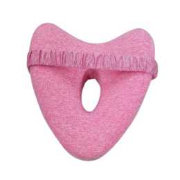 Catzon Leg Pillow for Side Sleepers Memory Foam with Washable Cover-Pink