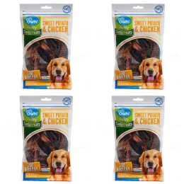 4PK Pets Own Sweet Potato & Chicken Healthy Tasty Dog/Pet Treats/Food 150g