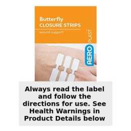 AeroPlast Butterfly Wound Closure Strips 10mm x 45mm - 10 Pack