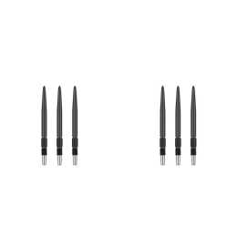 6pc Target Swiss Steel Tip Interchangeable Dart Point Pocket Size 40mm Black