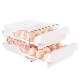 Catzon Transparent Drawers Egg Container for Refrigerator Holds 32 Eggs product image