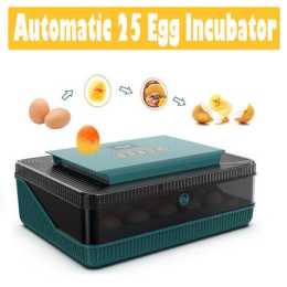 Digital Led Fully Automatic 25 Egg Incubator Hatch Turning Chicken Eggs Poultry product image