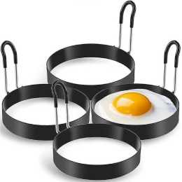 Eggs Rings, 4 Pack Stainless Steel Egg , Pancake Mold for Frying Eggs and Omelet product image