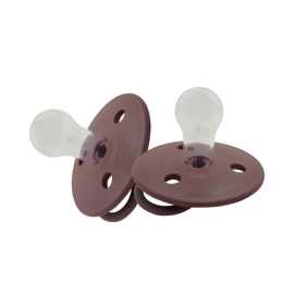 2PK Mininor Baby/Infant Feeding Dummy Silicone Pacifier/Soother Heath Flower 6m+