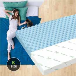 8cm Memory Foam Mattress Toppers Underlays Airflow Zone Cool Gel Bamboo Cover STARRY EUCALYPT Double