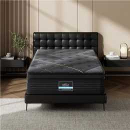 Giselle King Single Euro Top Bamboo Charcoal Farbic Foam Knitted fabric Mattress Bed 35cm Pocket Spring