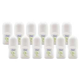 12x Dove 50ml Antiperspirant Roll On Deodorant 48h Protection Cucumber/Green Tea