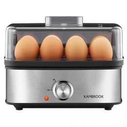 Kambrook Electric Egg Cooker - Soft Hard Boiled Egg Poacher Steaming Trays - Egg Making Machine