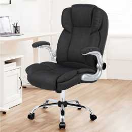 ALFORDSON Office Chair Executive Computer Gaming Racer Fabric Work Seat Black