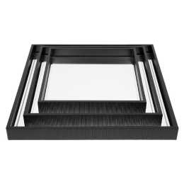 Set of 3 CAFE LIGHTING Miles Mirrored Trays