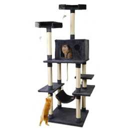 161cm-244cm Cat Tree i.Pet Scratching Post Scratcher Tower Wood Condo House 184cm Casey
