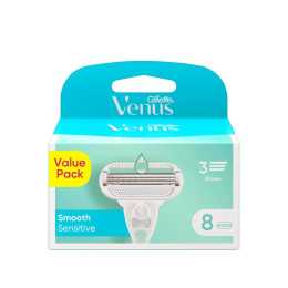 Gillette Venus Smooth Sensitive Razor Blades Refill 8 Pack