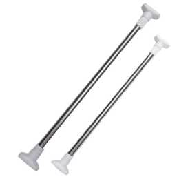 Adjustable Curtain Tension Rod Extendable Rack Shower Wind Curtain Closet Pole 60 to 104cm