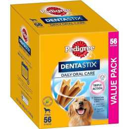 3x PEDIGREE DentaStix Dental Treats for Large Dogs 56 Count