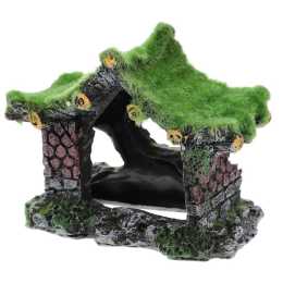 Fish Tank Ornament Hollow House Design Aquarium Decoration Landscape Accessory