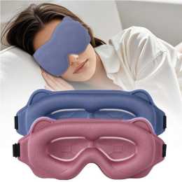 3 Pcs Sleep Mask for Side Sleeper Complete Light Blocking 3D Sleeping Eye Masks