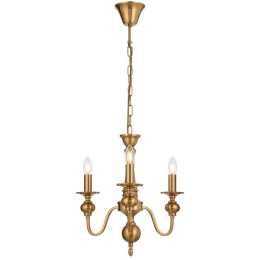 Bellaton TFS Copper Pendant, 3-Light with Smooth Curved Frame