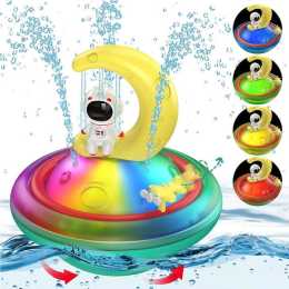 Nevenka Bath Toys with LED Automatic Spray Water for Bathtub Pool-Moon