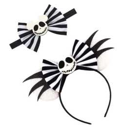 Nevenka Mouse Ears Bowknot Headband Halloween Party Hair Accessories-2