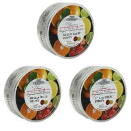 Simpkins 3 x Sugar Free Mixed Fruit Drops 150g Tin Sweets Candy Lollies