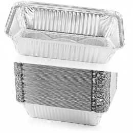 BBQ Disposable Aluminium Food Containers Foil Roasting Tray Baking