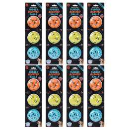 8PK 3pc Paws And Claws TPR Rubber Scented Beef Squeaky Dog Balls 7cm Assorted