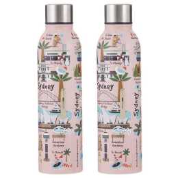 2PK Ashdene Land Down Under Sydney Stainless Steel Water Bottle Flask 500ml
