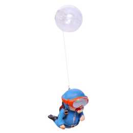 Aqua One Scuba Diver w/ Float Ornament 3x2.5x6.5cm (37511)