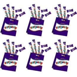 6x 6pc Cadbury Curlywurly Kids Sweets Showbag w/Dairy Milk Chocolates