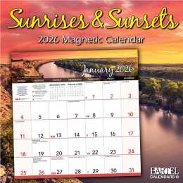 2026 Calendar Sunrises & Sunsets Magnetic Wall, Bartel MC603