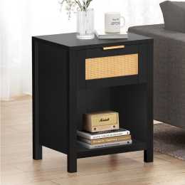 ALFORDSON Bedside Table Nightstand Black