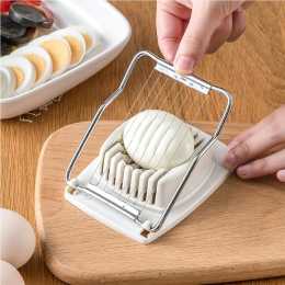 2 Pack Kitchen Egg Slicers Chopper Stainless Steel Fruit Salad Cutter Egg Tools product image
