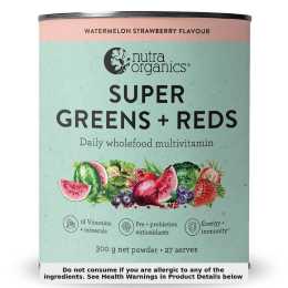 Nutra Naturals Super Greens + Reds Watermelon Strawberry 300g
