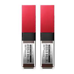2 x Maybelline Tattoo Brow 36hr Styling Gel 6mL - 260 Deep Brown