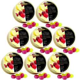 Simpkins Lemon Sour Cherry Drops 8 x 200g Tins Traditional British Travel Sweets