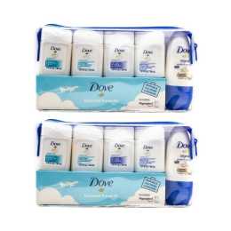 2x 6pc Dove Hydrating Care Essential Travel Toiletry Kit Carry-On Friendly