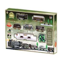 39pc ABT Kids Vintage Train Set Electric With Lights And Sounds 3Y+