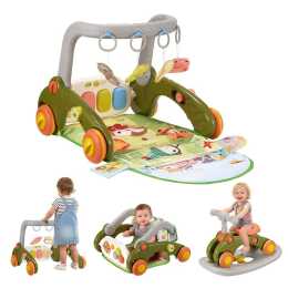 PlayPals 7-in-1 Baby Play Mat Baby Activity Gym Tummy Time w/Music Green