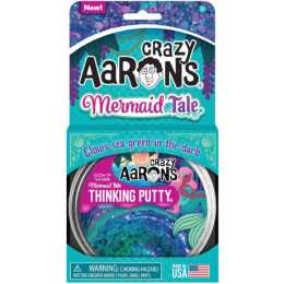 Crazy Aarons Thinking Putty Mermaid Tale Glowbrights 90g Tin