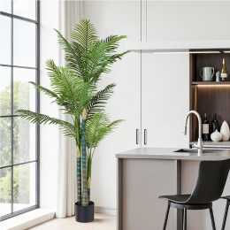 Artiss 180cm Artificial Palm Tree Faux Trees Indoor Decor Artificial Plants Lifelike Plant 1.8M