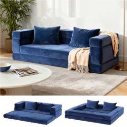 Artiss Convertible Folding Sofa Bed Pull Out Mattress Foldable Lounge Couch Chair