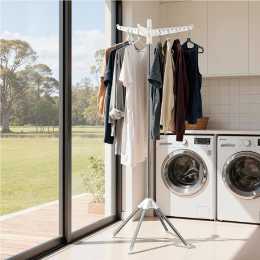 163cm Artiss Clothes Rack Foldable Clothes Drying Airer Rotatable Hangers
