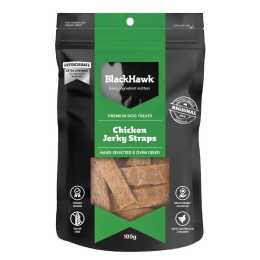 Black Hawk 100g Chicken Jerky Straps Dog Treats - DTB9060